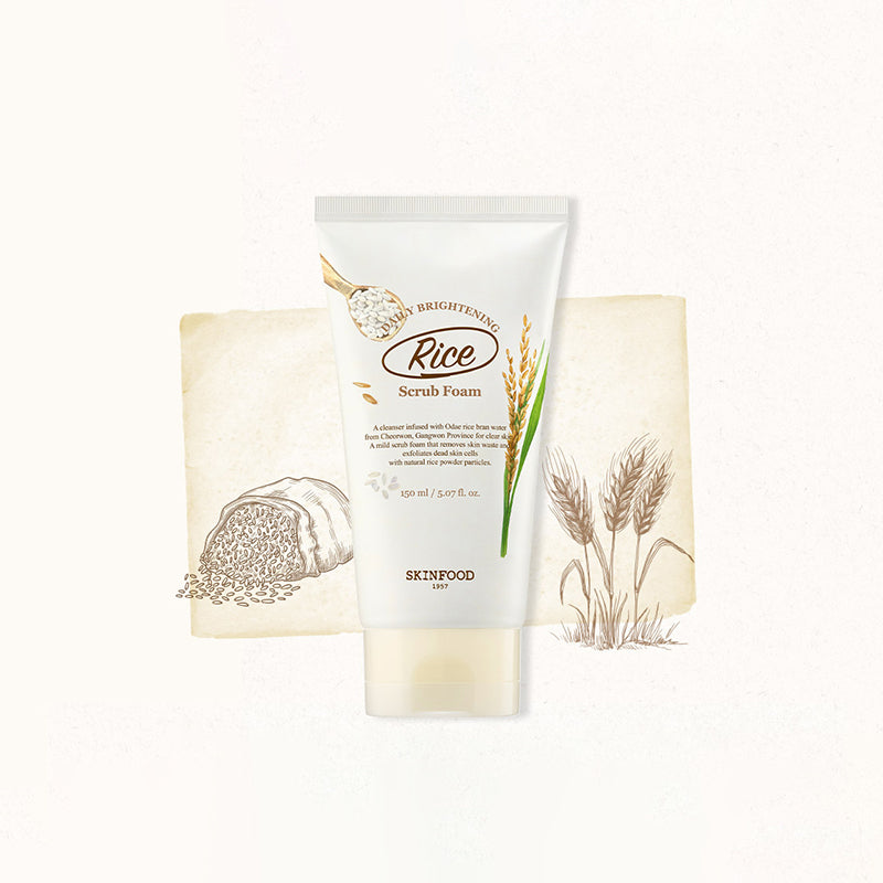 Rice Daily Brightening Scrub Foam